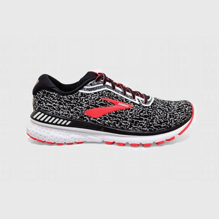 Brooks Adrenaline Gts 20 Israel - Women's Road Running Shoes - Black/White/Coral (25708-NFDS)